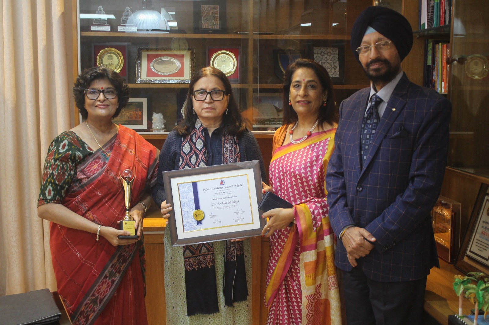 पीआरसीआई कॉन्क्लेव में पंजाब यूनिवर्सिटी कम्युनिटी रेडियो को सम्मानित किया गया